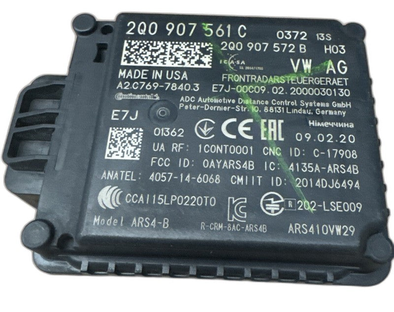 2020 Atlas Tiguan Audi Cruise Distance Sensor 2Q0907561C