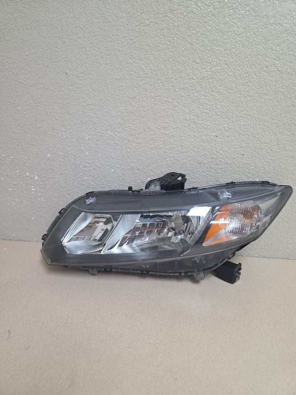 2012-2013 Honda Civic Left Driver Side Headlight Halogen OEM