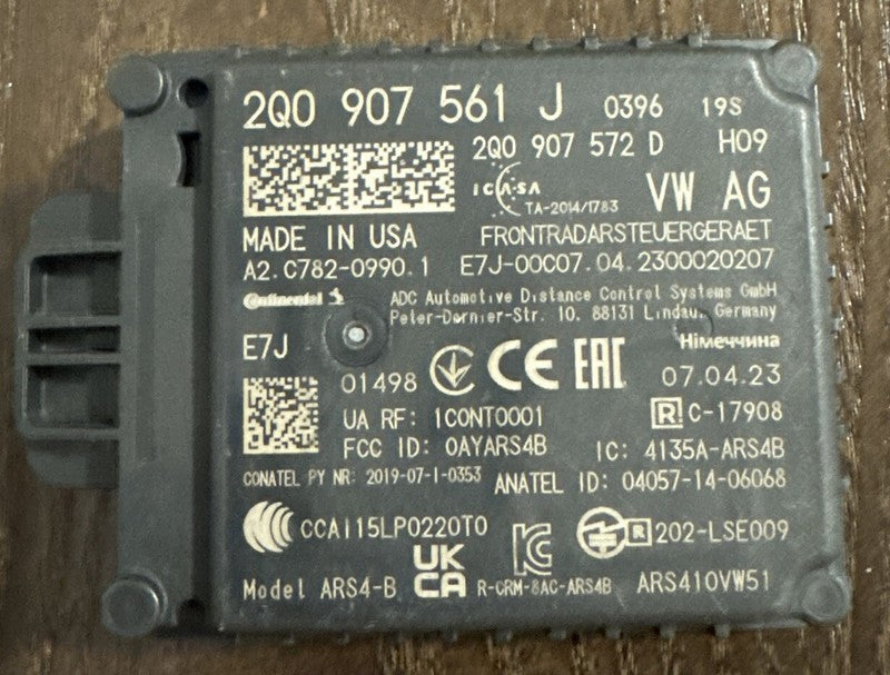 20-24 Audi Q3 Radar Sensor 2Q0907561J Front