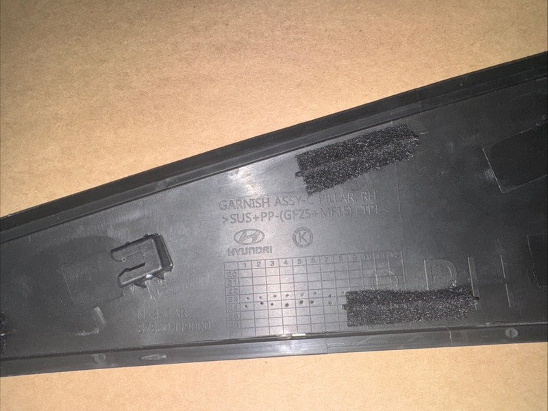 2022-2024 Hyundai Tucson Right C-Pillar Trim Chrome OEM 87860-N9000