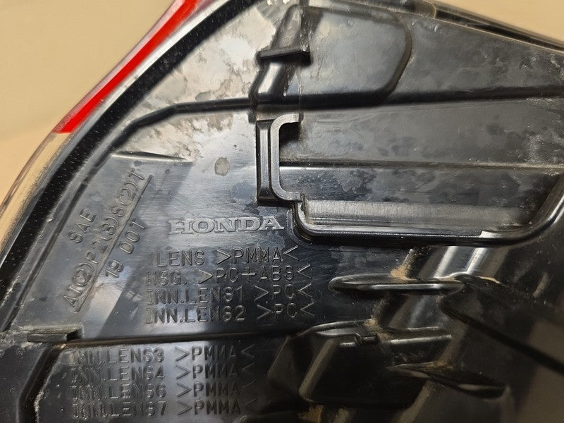2022-2024 Honda Civic Hatchback Left Driver Side Tail Light OEM