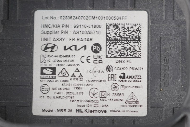 24-25 Hyundai Sonata Adaptive Cruise Control Distance Radar Sensor 991
