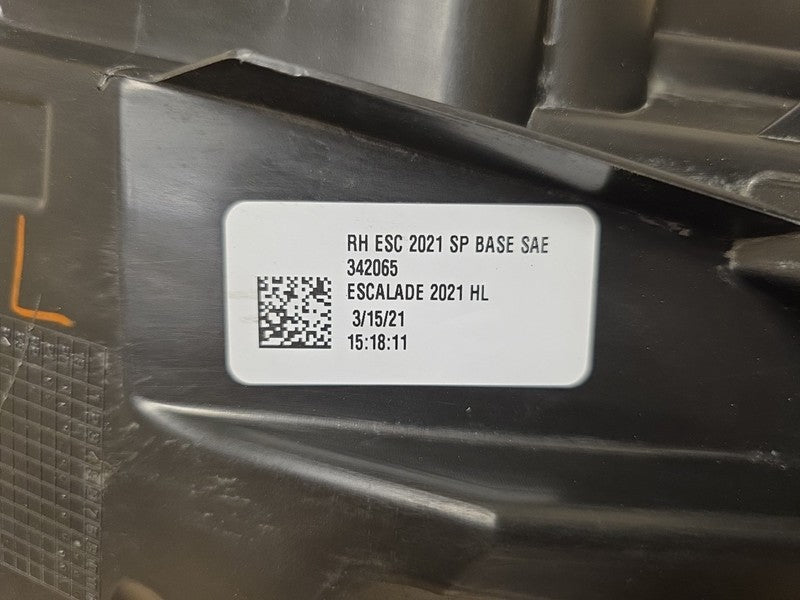 2021-2024 Cadillac Escalade Right Headlight OEM 84950149