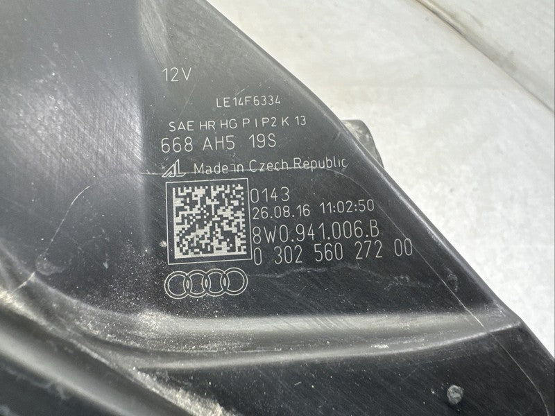 2017-2019 Audi A4 S4 Right Passenger OEM Xenon HID Headlight