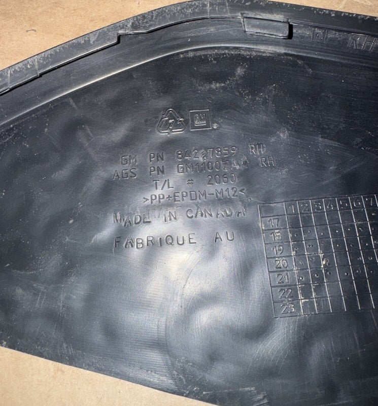 2019-2021 Silverado Sierra Right Rear Bumper Step Pad GM 84227859