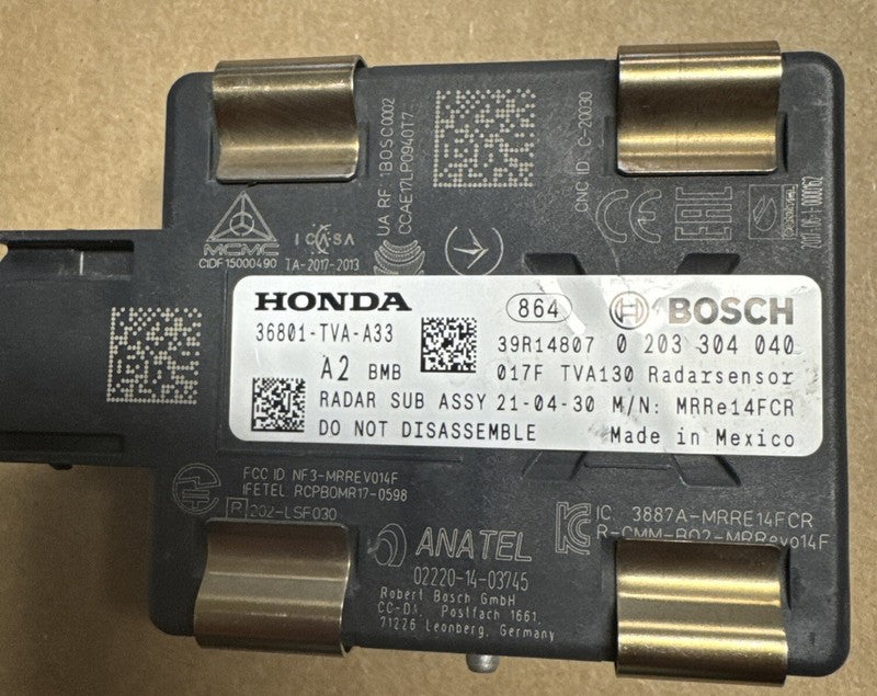 2018-2020 Honda Accord ACC Radar Sensor 36801-TVA-A33