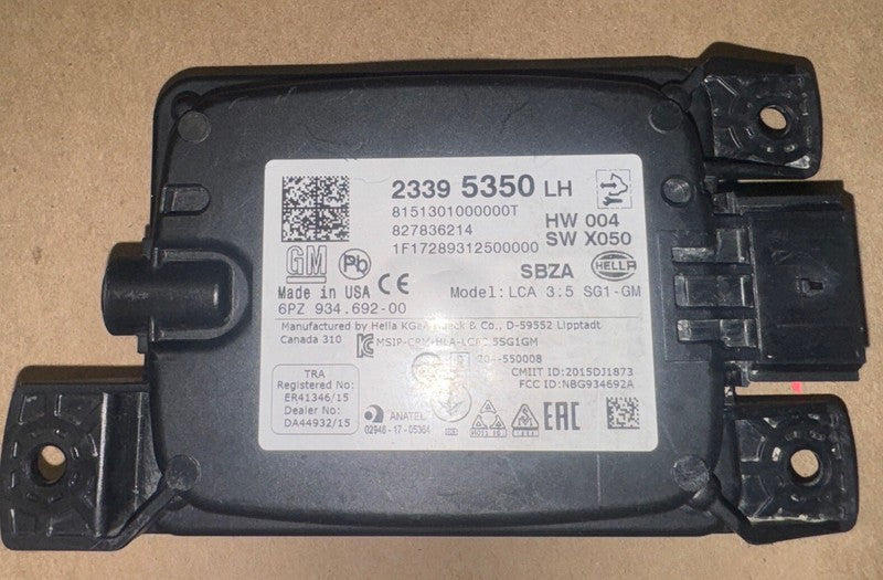 2017-2019 GMC Acadia/Cadillac XT5 Left Blind Spot Assist Module LH 233
