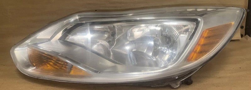2012-2014 Ford Focus LH Driver Headlight Chrome Halogen OEM