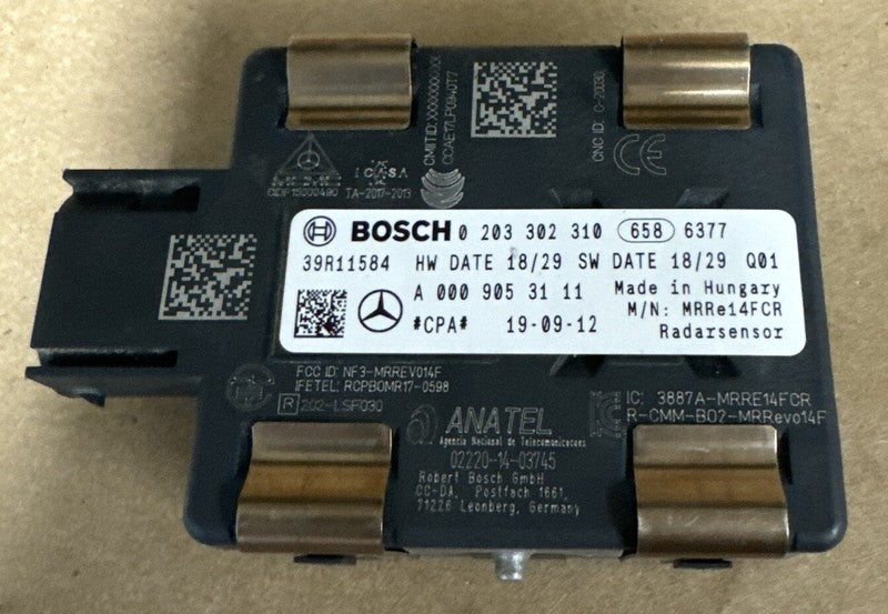 2017-2020 Mercedes-Benz Radar Sensor A0009053111 OEM