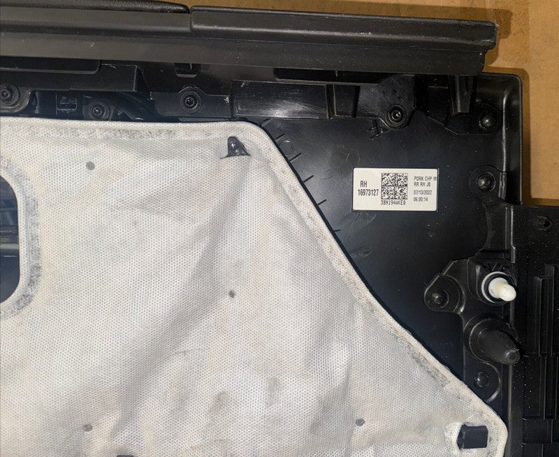 2022-2023 GMC Sierra 1500 Rear Right Door Trim Panel RH