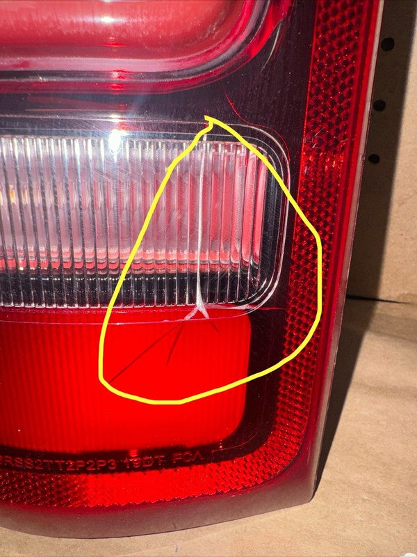2019-2022 Ram 1500 LH Rear Tail Light LED OEM 68262531AF - Chip