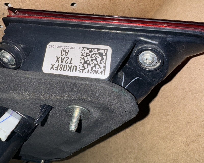 2016-2018 Honda Accord Inner Tail Light - Right Side LED OEM