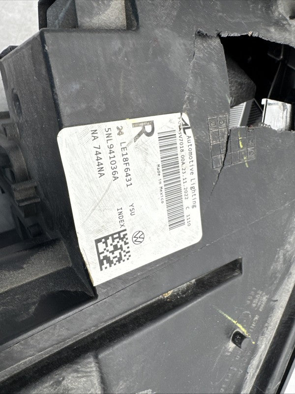2022-2024 Volkswagen Tiguan Right Passenger Headlight LED OEM 5NL-941-