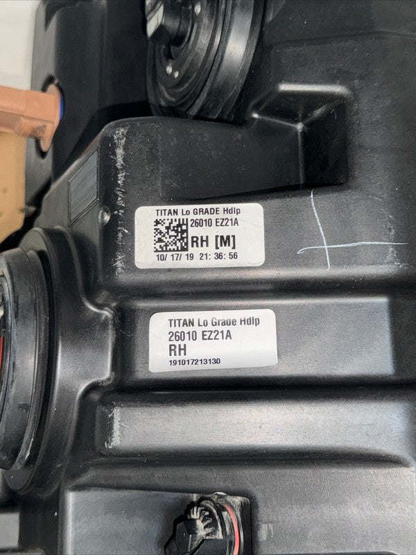 2016-19 Titan/Titan XD Headlight RH Passenger Halogen OEM