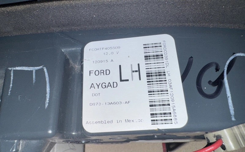 2013-16 Ford Fusion LEFT Inner Trunk Tail Light OEM