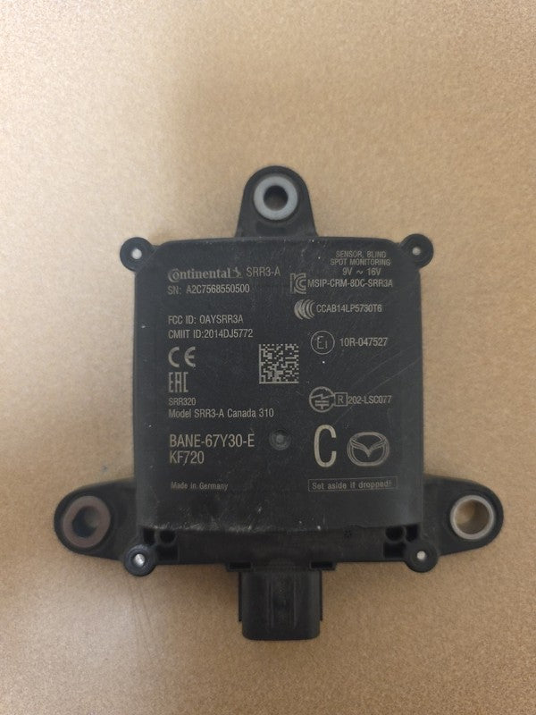2017-2018 Mazda 3 Blind Spot Sensor BANE-67Y30-C, Left/Right