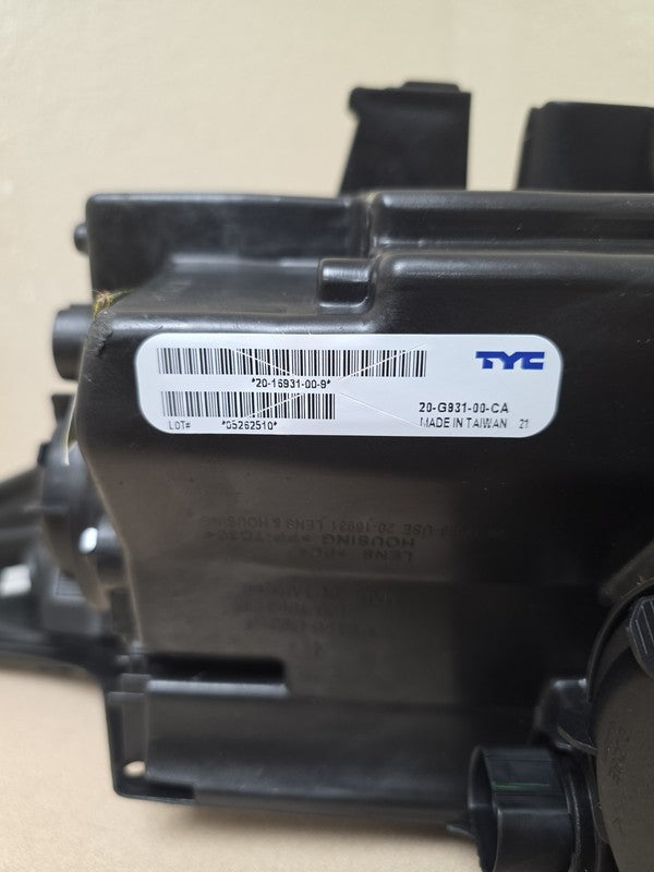 2019-2021 Kia Forte Right Passenger Side Halogen Headlight TYC