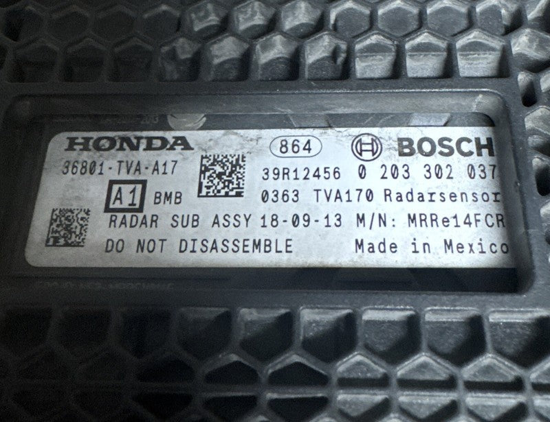 2018-20 Honda Accord Cruise Distance Sensor Front OEM 36801-TVA-A17