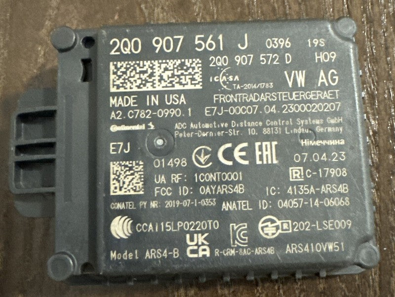 20-24 Audi Q3 Radar Sensor 2Q0907561J Front