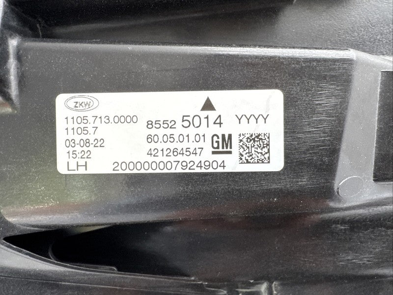 2019-2023 Cadillac XT4 Left Driver Headlight OEM LED with Cornering