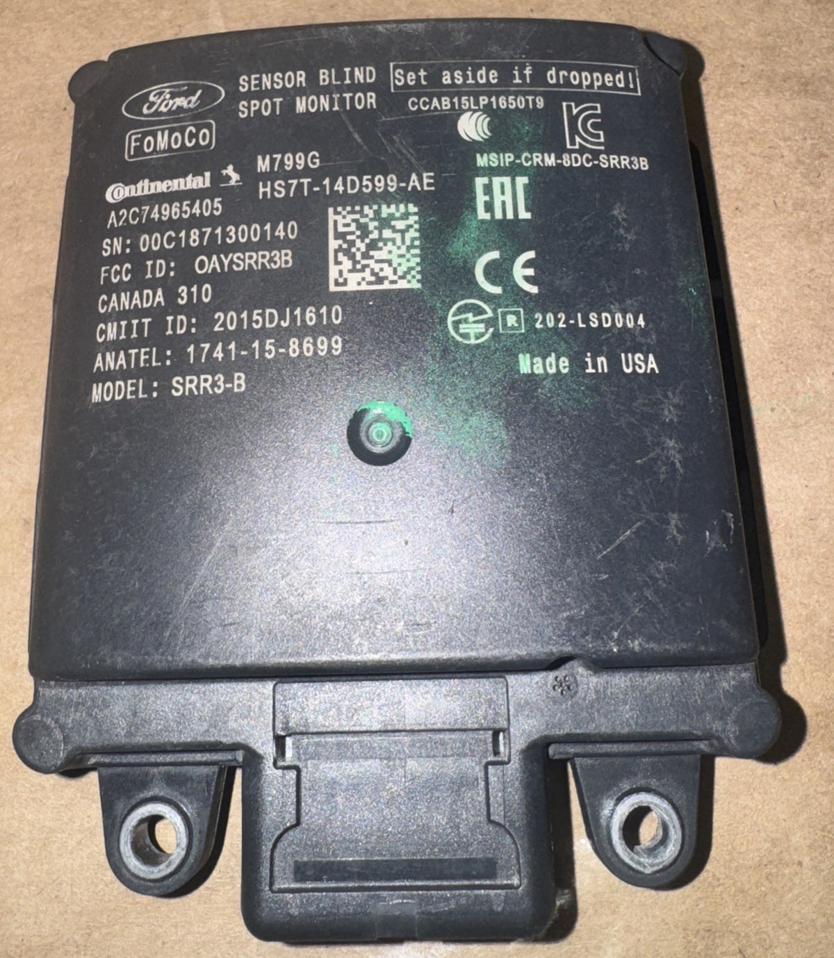 2017-2020 Ford Fusion OEM Driver Blind Spot Sensor Monitor HS7T-14D599