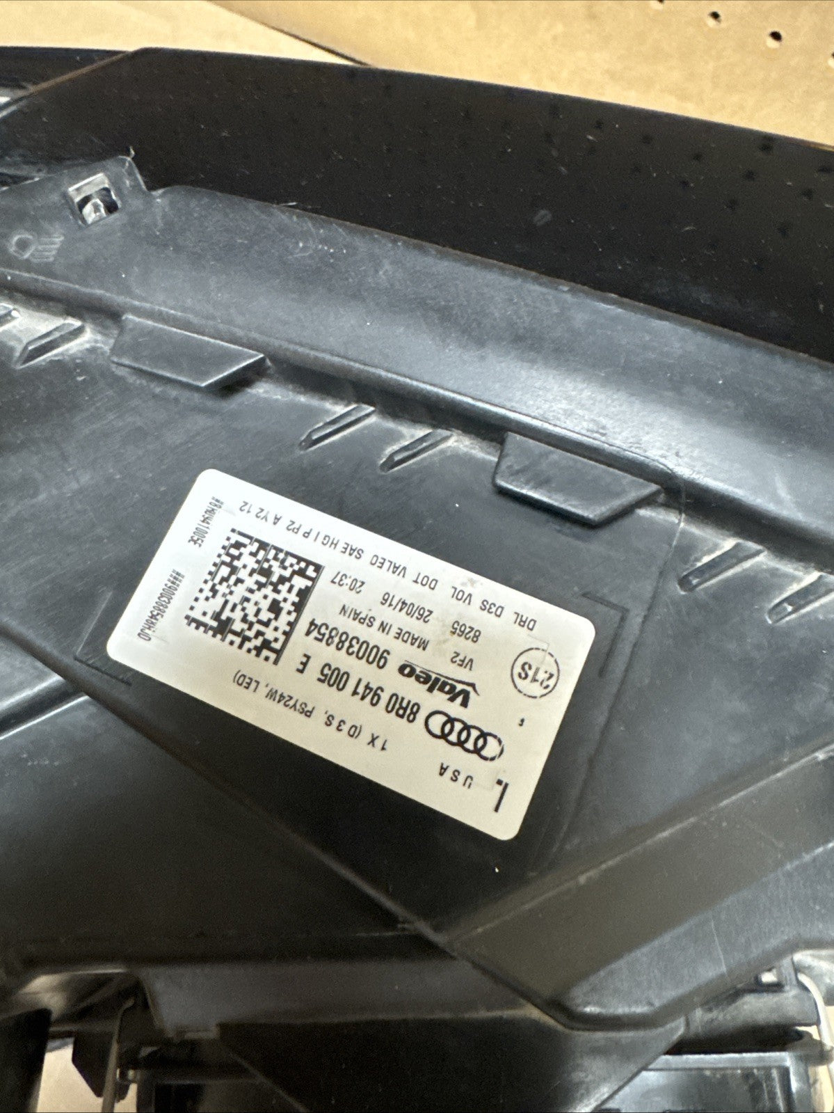 2013-16 Audi Q5 Headlight LEFT Driver Xenon LED OEM 8R0941005E