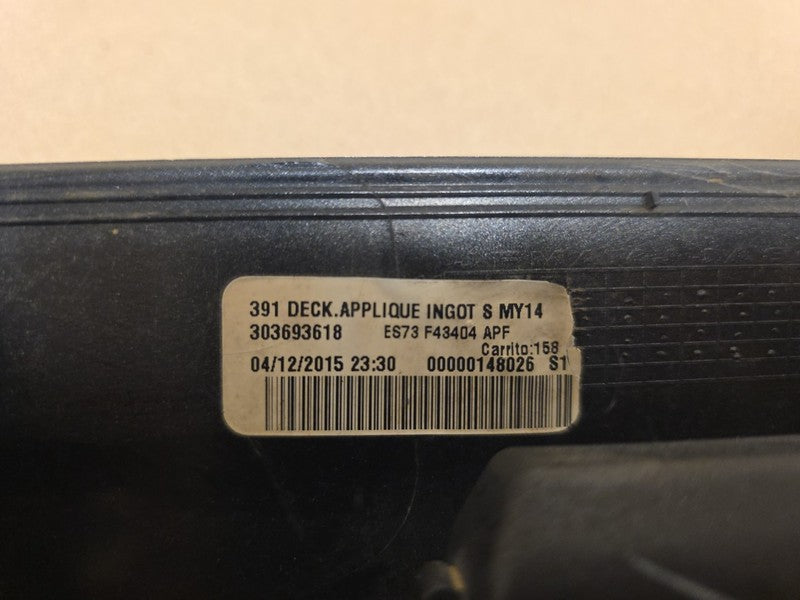 2013-2016 Ford Fusion Trunk Lid Trim Molding REAR w/ Camera OEM
