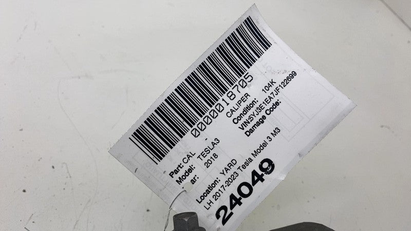 ⭕ 17-23 Model 3 Front Driver Side Caliper w/ Brake Hose Line Left 1044