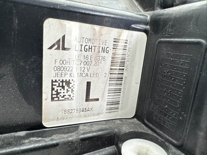 2019-2022 Jeep Cherokee Left Driver Headlight OEM LED 68275945AK