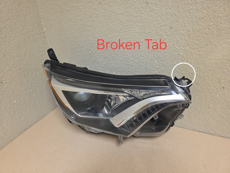 2016-2018 Toyota RAV4 Headlight RIGHT Passenger Side OEM