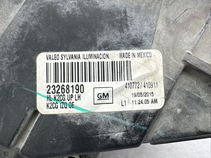 2014-2015 GMC Sierra 1500 Left Headlight OEM Halogen w/ LED 23268190