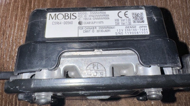 2019-2020 Kia Sorento Radar Sensor Adaptive Cruise Control OEM 96400-C