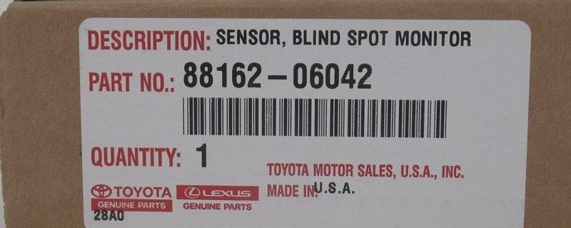 Toyota Camry 15-17 Blind Spot Sensor, Left/Right