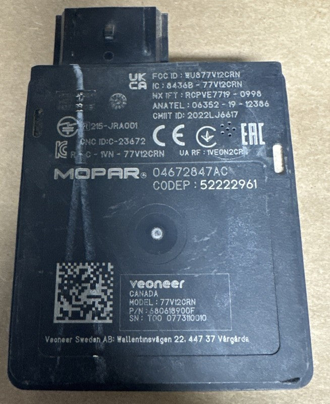 2022-2024 Jeep Compass Blind Spot Sensor Radar Module OEM Right