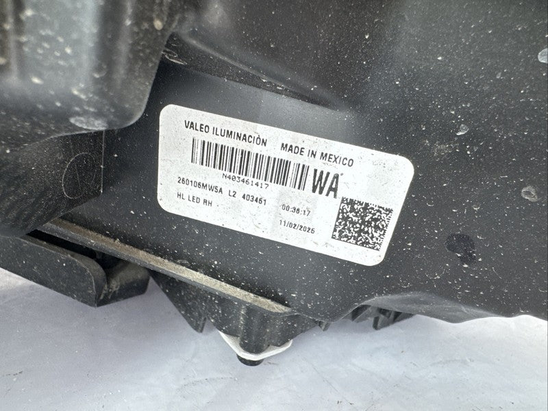 2024-2026 Nissan Sentra Right Passenger Headlight OEM LED 26010-6MW5A