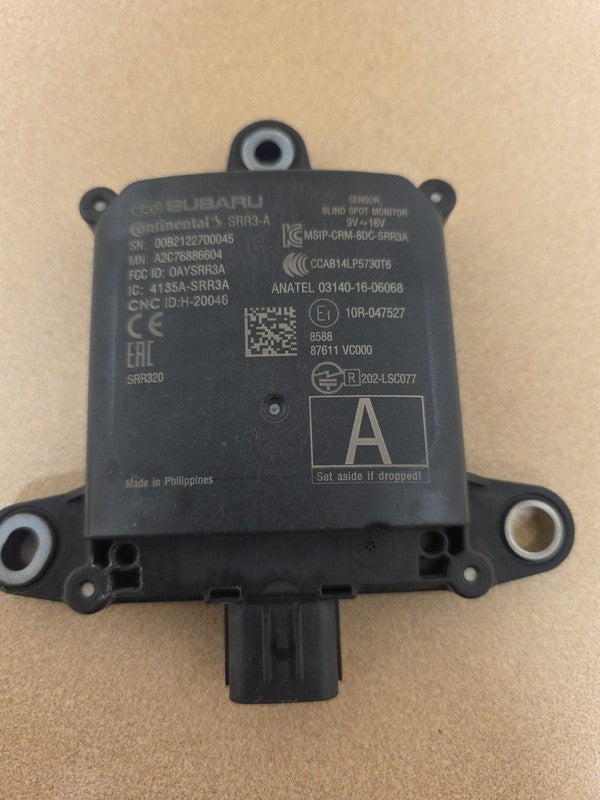 2021-2023 Subaru Legacy Blind Spot Radar Sensor OEM 202-LSC077