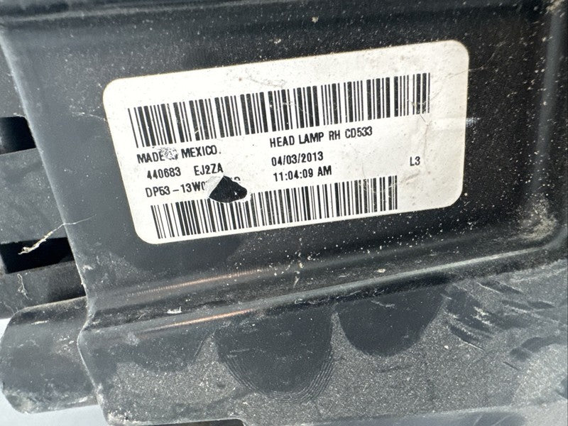2013-2016 Lincoln MKZ Right Headlight RH Passenger OEM LED