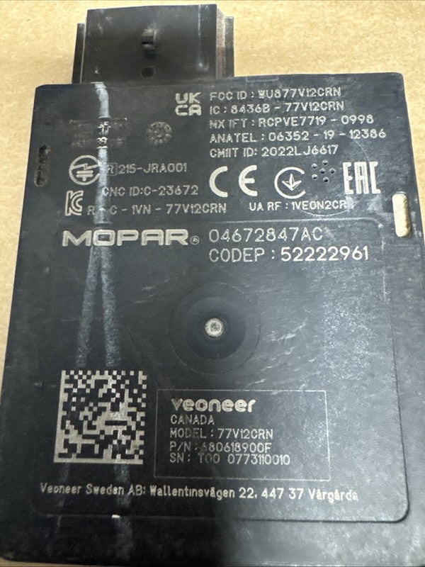 2022-2024 Jeep Compass Blind Spot Sensor Radar Module OEM Right
