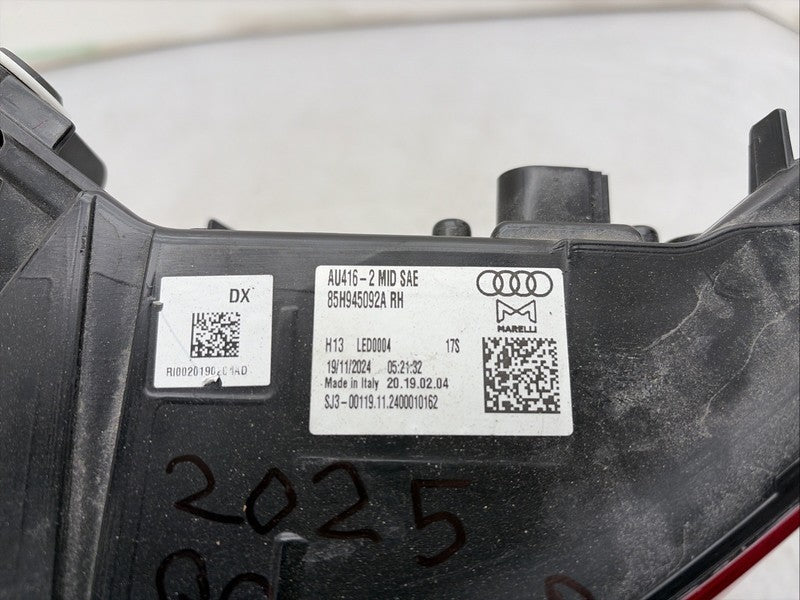 2025-2026 Audi E6 E-Tron Right RH Passenger Tail Light OEM LED Outer B