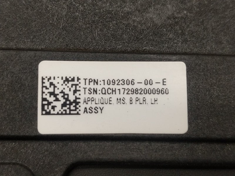 **16-20 Model S Left Driver B-Pillar Glass Camera Applique 1092306-00-