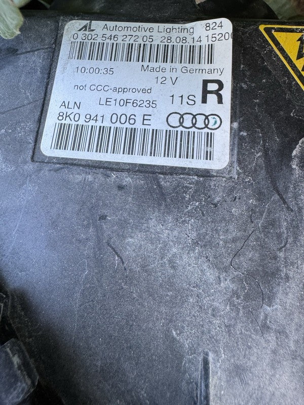 2013-2016 Audi A4 Right Headlight RH Passenger OEM Xenon HID