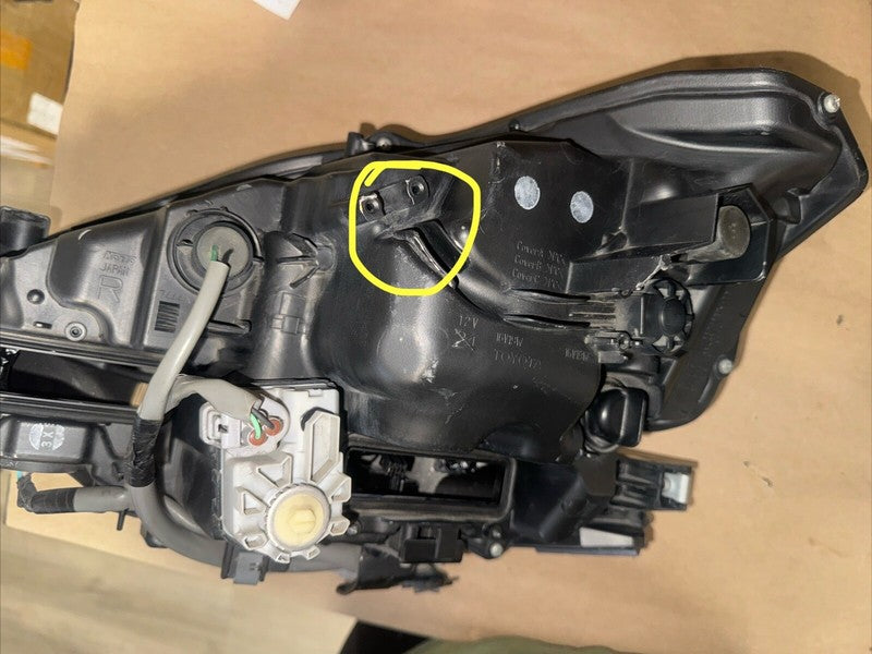 2014-2016 LEXUS IS200T IS250 IS300 IS350 RH HEADLIGHT DUAL LED OEM