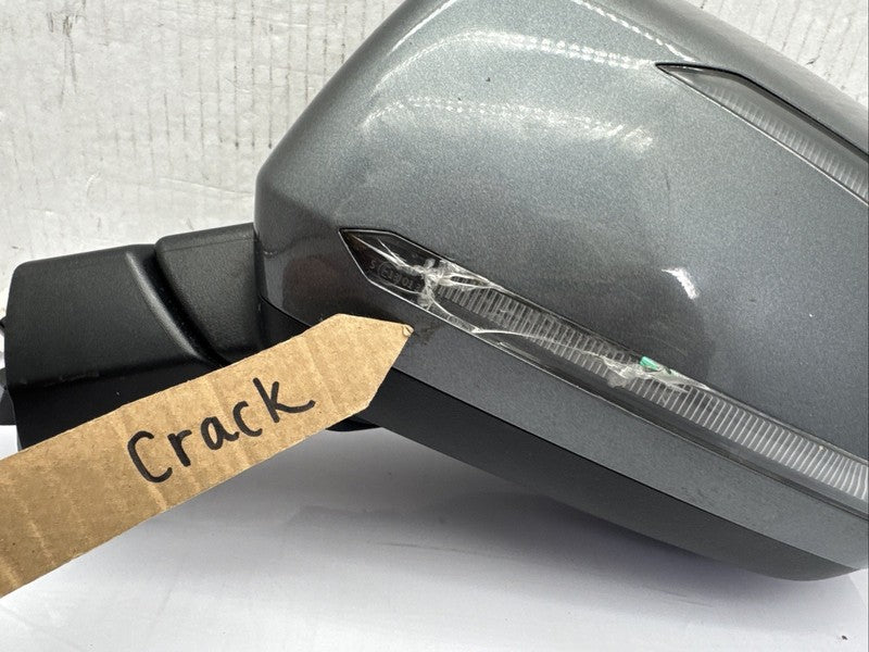 2020-2022 Hyundai Palisade Left Driver Mirror OEM Grey BLISS E13049879