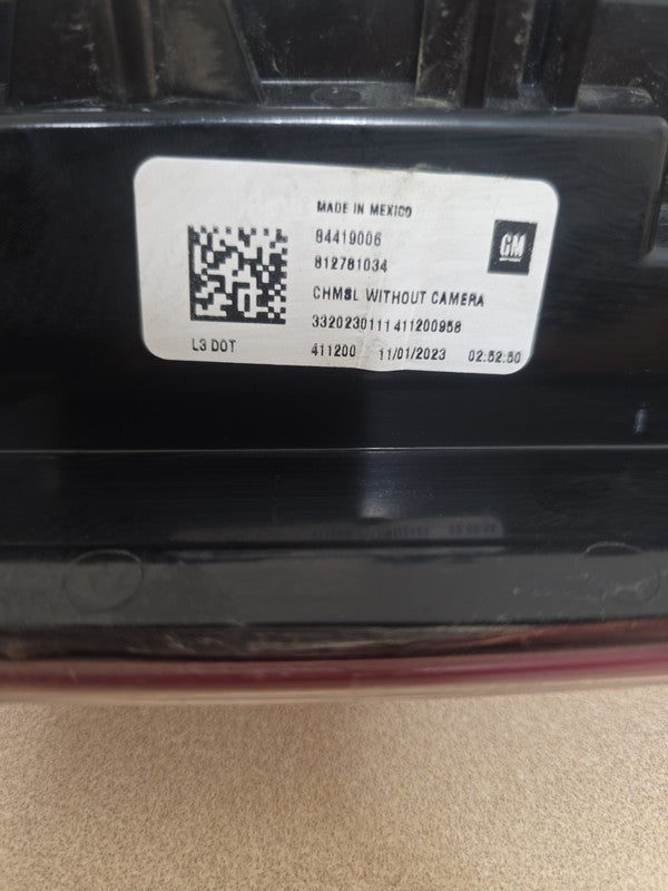 2019-2020 GM Chevy Silverado Sierra 3rd Brake Light 84419006