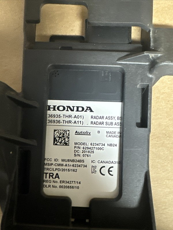 2018-2020 Honda Odyssey Rear Left Blind Spot Monitor Radar 36930-THR-A