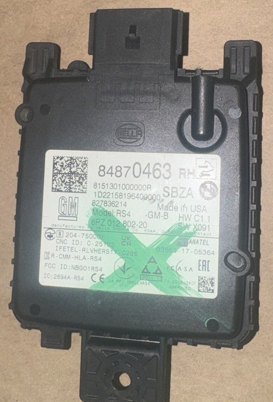 2021-2022 Buick Envision Right Side Blind Spot Module OEM 84870463
