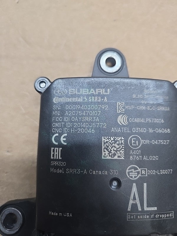 Subaru Outback 2019 Blind Spot Sensor Module - Right