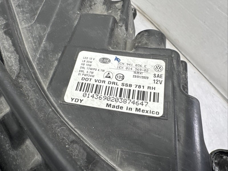 2020-2022 Volkswagen Atlas Cross Sport Right Headlight OEM LED