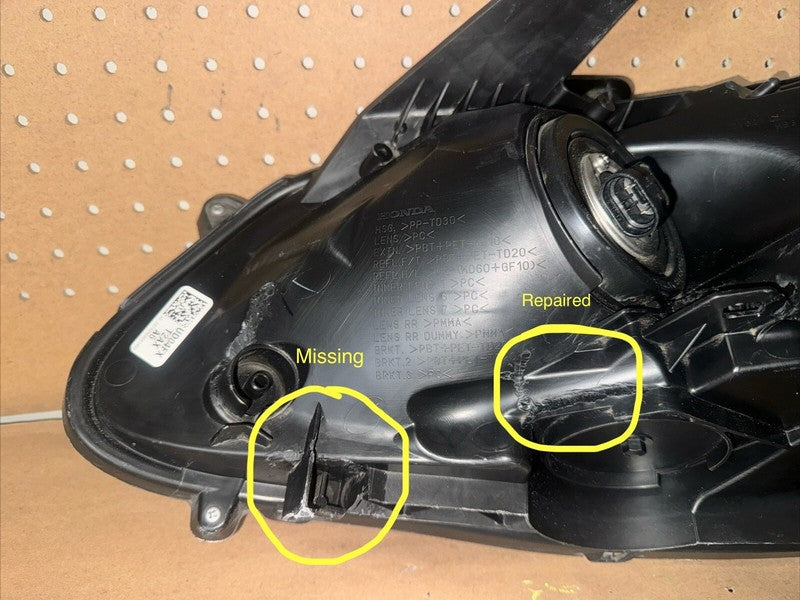 2016-17 Honda Accord Right Headlight Halogen OEM