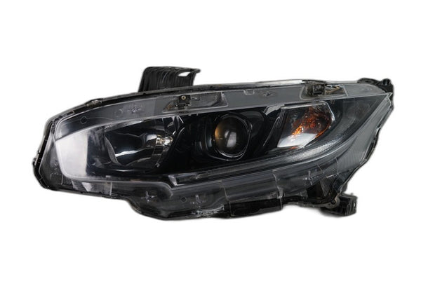 2019-2021 Honda Civic LH Left Headlight Halogen Black Trim OEM